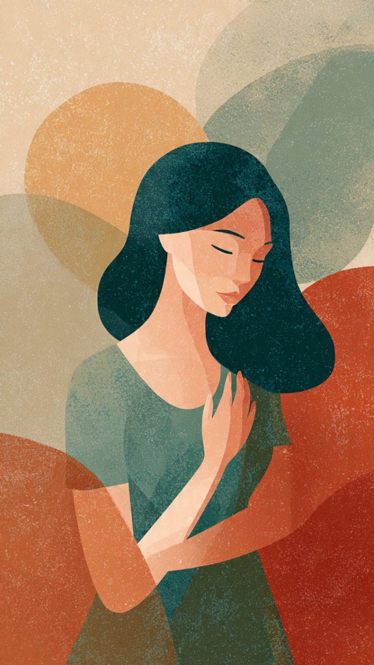 Síntomas del cáncer de cuello de útero representados de forma emocional y no invasiva