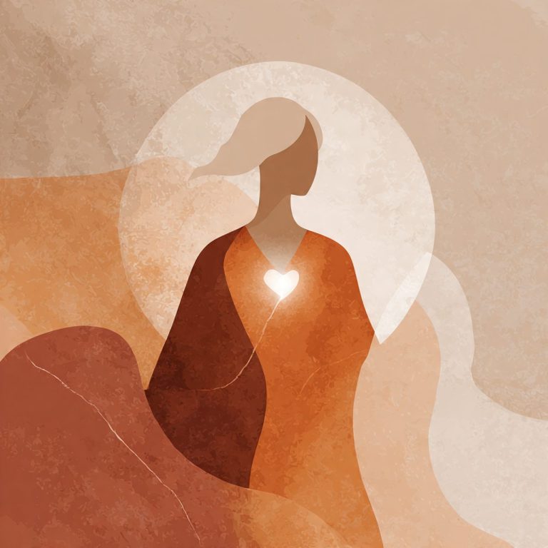 Silueta con luz interior que representa la esencia que permanece incluso cuando pierdes tu identidad externa.