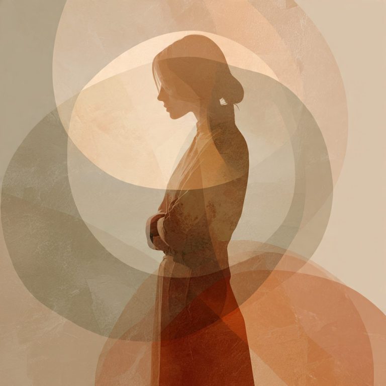 Ilustración abstracta que representa los cambios físicos inesperados tras el cáncer.